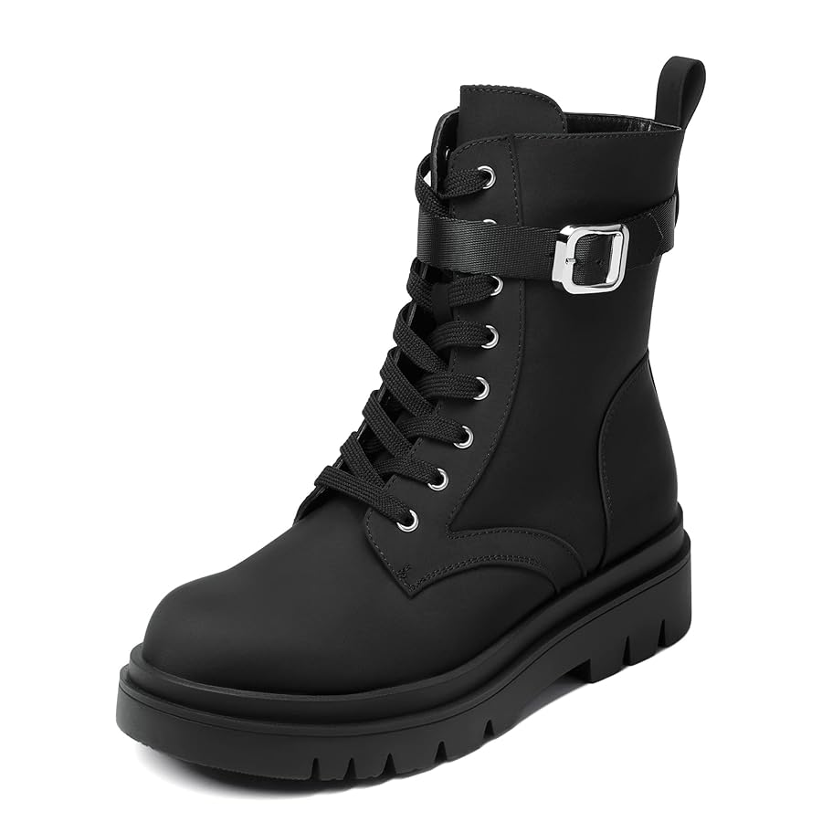 靴 aMelted Boots Black 39 poolde Melted Wedge Boots – POOLDE